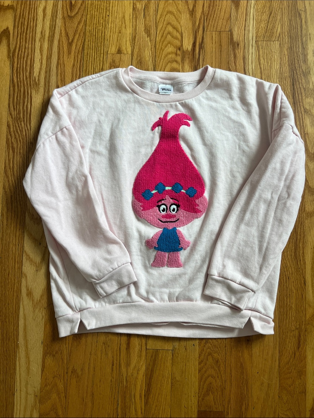 Trolls pink sweatshirt size XL